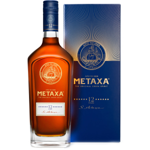 Бренді Metaxa 12*0.7 л 40% у подарунковій упаковці (5202795150099_5202795150297) в Рівному