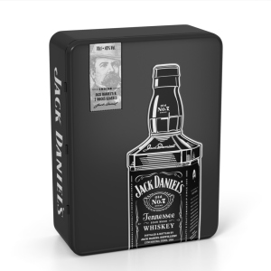 Теннессі Віскі Jack Daniel's 0.7 л 40% в металевій коробці з двома келихами (5099873045855) ТОП в Рівному