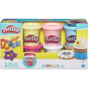 Набор пластилина Hasbro Play-Doh 6 баночек с конфетти (B3423) ТОП в Ровно