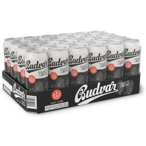 Упаковка пива Budweiser Budvar B Dark темное фильтрованное 4.7% 0.5 л x 24 шт (8594403705133) в Ровно