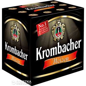 Упаковка пива Krombacher Wheat світле нефільтроване 5.3% 0.5 л x 12 шт (4008287760941) краща модель в Рівному