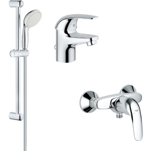 Набір змішувачів GROHE Euroeco 123232S (23262000 + 32740000 + 27598001) рейтинг