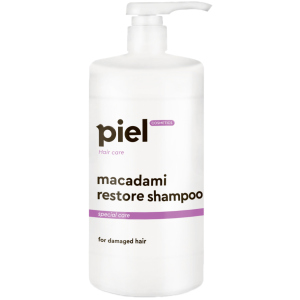 Відновлюючий шампунь Piel Cosmetics Macadami Restore shampoo для пошкодженого волосся 1 л (4820187880419) краща модель в Рівному