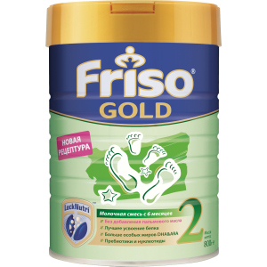 Суміш суха молочна Friso Gold 2 LockNutri для дітей з 6 до 12 місяців 800 г (8716200722797) краща модель в Рівному