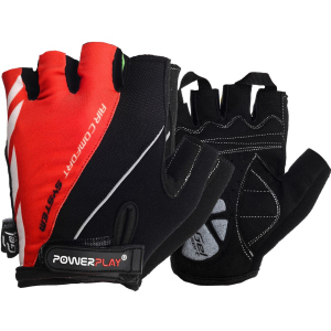 Велоперчатки PowerPlay 5024C M Red (5024C_M_Red) ТОП в Рівному