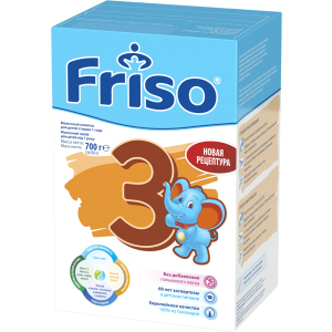 купить Смесь сухая молочная Friso 3 Junior от 1 до 3 лет 700 г (2х350 г) (8716200722537)