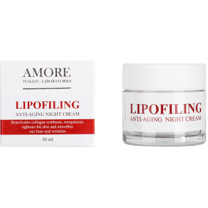 Антивозрастной ночной крем для лица Amore Lipofiling Anti-aging с липофилинговым комплексом 50 мл (4832615948738) ТОП в Ровно