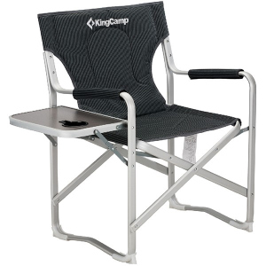 Раскладное кресло KingCamp Deluxe Director chair Black/Stripe (KC3821 BLACK STRIPE) в Ровно