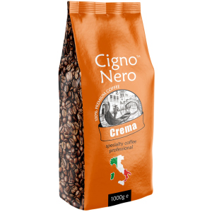 Кофе в зернах Cigno Nero Crema 1 кг (4820154091381) краща модель в Рівному