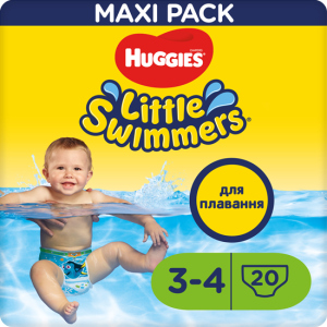 Підгузки-трусики Huggies Little Swimmers 3-4, 7-15 кг 20 шт (5029053535852) в Рівному