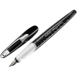 Ручка перова для правши Herlitz My.Pen Black-White Синя Чорний корпус (10999746) в Рівному