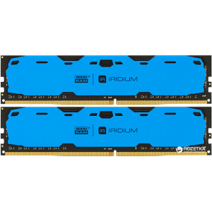Оперативна пам'ять Goodram DDR4-2400 8192MB PC4-19200 (Kit of 2x4096) IRDM Blue (IR-B2400D464L15S/8GDC) рейтинг