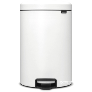 хороша модель Відро для сміття Brabantia Pedal Bin 20 л White (111846)