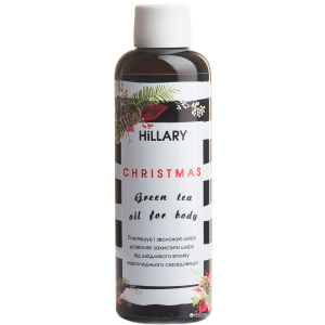 Натуральна олія Hillary Christmas Green tea oil for body 100 мл (4820209070408)