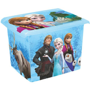 Ящик для хранения Keeeper прозрачный Frozen blue 29 x 27 x 39 см 20.5 л Голубой (2826kee) ТОП в Ровно