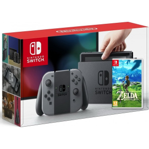 Nintendo Switch Gray + Игра The Legend of Zelda: Breath of the Wild (русская версия)