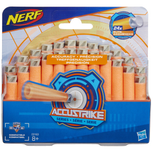 Комплект з 24 стріл для бластерів Hasbro Nerf Акустрайк (C0163) краща модель в Рівному