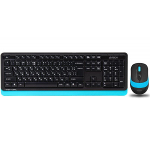 купить Комплект клавиатура + мышь Wireless A4Tech FG1010 Black/Blue USB