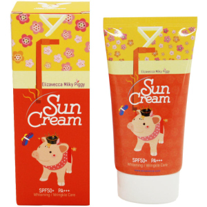 Сонцезахисний крем для обличчя Elizavecca Milky Piggy Sun Cream Spf 50+ 50 мл (8809311915803) надійний