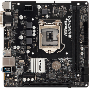 Материнська плата ASRock H310CM-DVS (s1151, Intel H310, PCI-Ex16)