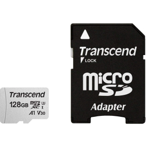 Transcend 300S microSDXC 128GB UHS-I U3 + SD-адаптер (TS128GUSD300S-A) ТОП в Рівному