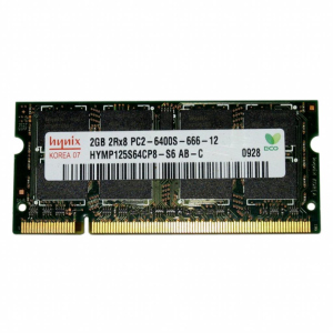 Модуль для ноутбука SoDIMM DDR2 2GB 800 MHz Hynix (HYMP125S64CP8-S6) в Рівному