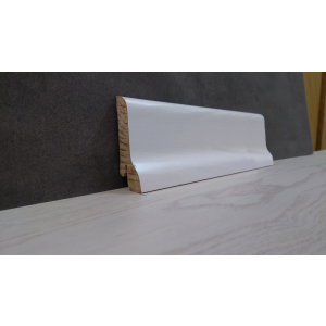 Плінтус дерев'яний шпонований Kluchuk White Plinth Класика 60х21х2200 Білий KLW02 ТОП в Рівному