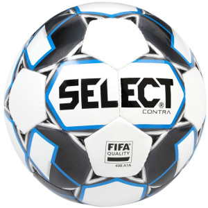 М'яч футбольний Select Contra FIFA (015) №5 White-Blue (5703543200719) в Рівному