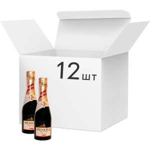 Упаковка игристого вина Henkell Trocken белое сухое 0.2 л 11.5% 12 шт (4003310011748) лучшая модель в Ровно