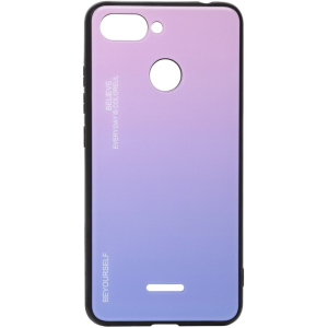 Панель BeCover Gradient Glass для Xiaomi Redmi 6/6A Pink-Purple краща модель в Рівному