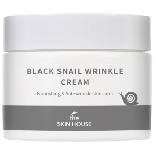 купить Крем The Skin House Black Snail Wrinkle Cream с коллагеном и муцином чёрной улитки 50 мл (8809080823422)