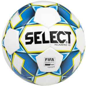 М'яч футбольний Select Numero 10 Fifa (015) №5 White-Blue (5703543200771) ТОП в Рівному