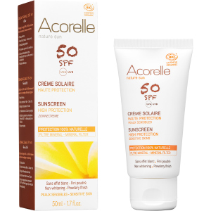 Солнцезащитный крем для лица Acorelle SPF50 органический 50 мл (3700343046112) в Ровно