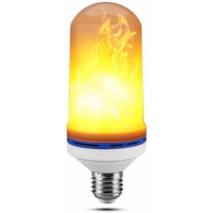 Лампа LED Flame FIRE Bulb New А+ с эффектом пламени огня, E27 (364) надежный