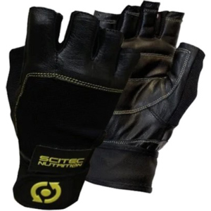 Перчатки Scitec Nutrition Glove Yellow Leather Style M Желто-черные (816532010758) лучшая модель в Ровно