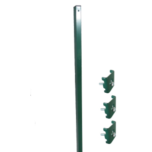 Стовп парканний Техна Класик металевий з полімерним покриттям та кріпленнями 60х40x2300 мм Зелений (RAL6005 PTK-03) в Рівному
