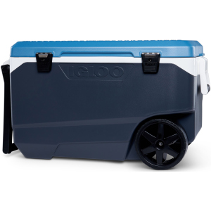 Термобокс Igloo Maxcold Latitude 90 Roller на колесах 85 л Синий с серым (0342233448878) надежный