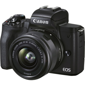 Фотокамера Canon EOS M50 Mark II Premium Live Stream Kit Black (4728C059) Офіційна гарантія! краща модель в Рівному