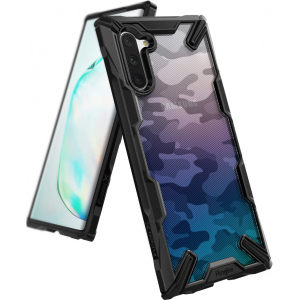 Панель Ringke Fusion X Design для Samsung Galaxy Note 10 Camo Black ТОП в Ровно