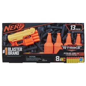 Бластер Hasbro Nerf с мишенями Nerf Alpha Strike Fang QS4 (E8308) (5010993634781) лучшая модель в Ровно