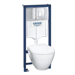 Инсталяция Grohe Solido Perfect 4в1 38772001 с подвесным унитазом 52х35,5 в комплекте с сидением Soft-close