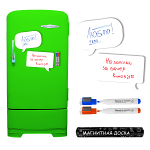 Магнітна дошка на холодильник маркерна Pasportu Чат (2000992395175) краща модель в Рівному