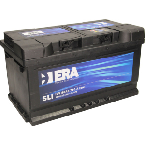 Автомобільний акумулятор ERA SLI 80Ah (-/+) Euro (740EN) (ERA S58012) рейтинг