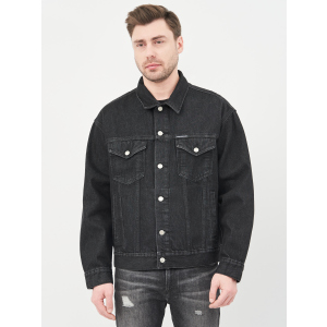 Джинсова куртка Calvin Klein Dad Jeans Jacket J30J318076-1BY XL Denim Black (8719853756102) ТОП в Рівному