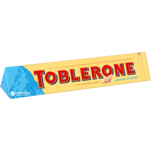 Упаковка шоколада Toblerone Молочный с хрустящим миндалем 100 г х 20 шт (7622300710620) в Ровно