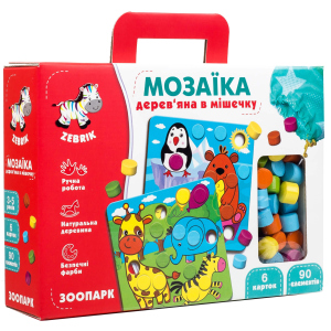 Мозаїка Vladi Toys дерев'яна Зоопарк (ZB2002-02) (4820195057179) краща модель в Рівному