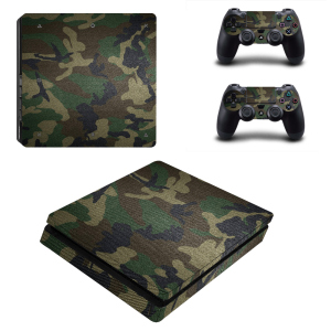 Виниловые наклейки на PS4 SLIM и Dualshock Камуфляж Sony PlayStation 4 Custom Skin Playsole Games (PV121) в Ровно