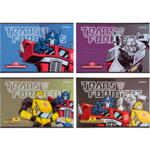 Набір зошитів для малювання Kite Transformers скоба 12 аркушів 20 шт 4 дизайну (TF21-241) в Рівному