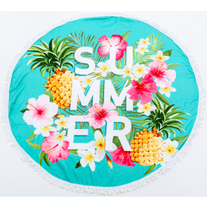 Пляжний рушник MirSon №5055 Summer Time Garden stuff 150x150 см ТОП в Рівному