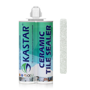 хорошая модель Двухкомпонентная эпоксидная фуга затирка Kastar Ceramic Tile Sealant Лунное серебро, 400мл.